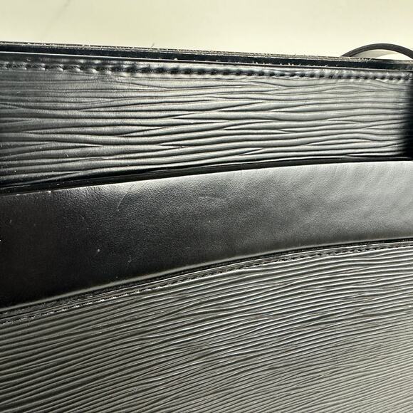 Louis Vuitton Womens Epi Croisette Leather Double Handle PM Black Tote Handbag - Picture 5 of 10